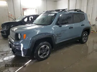 2017 Jeep Renegade Sport with VIN ZACCJBAB1HPG23090, listed as a Copart auction lot 52855115 with 72,821 mi miles and Salvage Title. Bid and sale history available at carsss.com. Image 1.