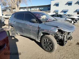 2019 Jeep Compass Trailhawk with VIN 3C4NJDDB8KT748104, listed as a Copart auction lot 87059844 with 112,934 mi miles and Salvage Title. Bid and sale history available at carsss.com. Image 4.