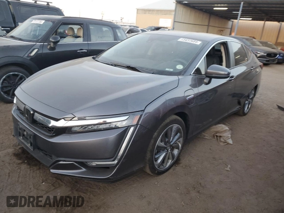 2018 Honda Clarity Plug-In Hybrid with VIN JHMZC5F18JC023195, listed as a Copart auction lot 73437684 with 57,371 mi miles and Salvage Title. Bid and sale history available at carsss.com. Image 1.