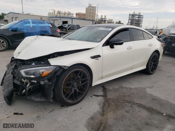 2021 Mercedes-Benz AMG GT with VIN W1K7X6BB7MA036754, listed as a Copart auction lot 67720904 with 0 mi miles and Salvage Title. Bid and sale history available at carsss.com. Image 1.