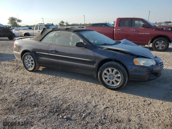 2004 Chrysler Sebring Limited with VIN 1C3EL65R24N103201, listed as a Copart auction lot 75028724 with 0 mi miles and Salvage Title. Bid and sale history available at carsss.com. Image 4.