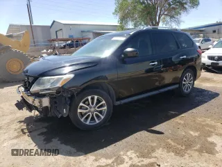 2013 Nissan Pathfinder SL with VIN 5N1AR2MN8DC634345, listed as a Copart auction lot 57957755 with 137,674 mi miles and Salvage title. Bid and sale history available at DreamBid. Image 1.