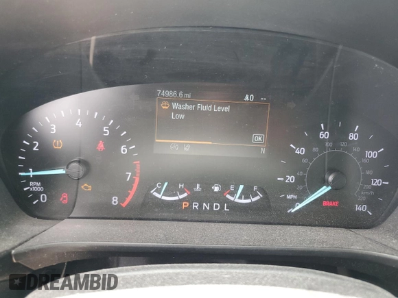 2020 Ford Escape S with VIN 1FMCU9F67LUA55278, listed as a Copart auction lot 53173175 with 74,986 mi miles and Salvage title. Bid and sale history available at DreamBid. Image 9.