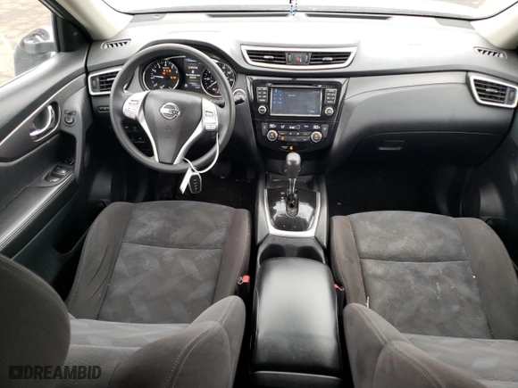 2015 Nissan Rogue SV with VIN KNMAT2MV1FP505333, listed as a Copart auction lot 46703115 with 132,642 mi miles and Salvage Title. Bid and sale history available at carsss.com. Image 8.