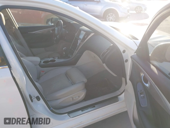 2015 Infiniti Q50 Premium with VIN JN1BV7AP1FM336842, listed as a IAAI auction lot 40893482 with 96,634 mi miles. Bid and sale history available at carsss.com. Image 5.