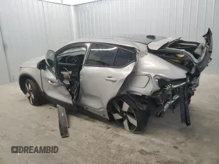 2023 Volvo C40 Recharge Pure Electric Ultimate with VIN YV4ED3GMXP2062473, listed as a Copart auction lot 75906994 with 0 mi miles and Salvage Title. Bid and sale history available at carsss.com. Image 2.
