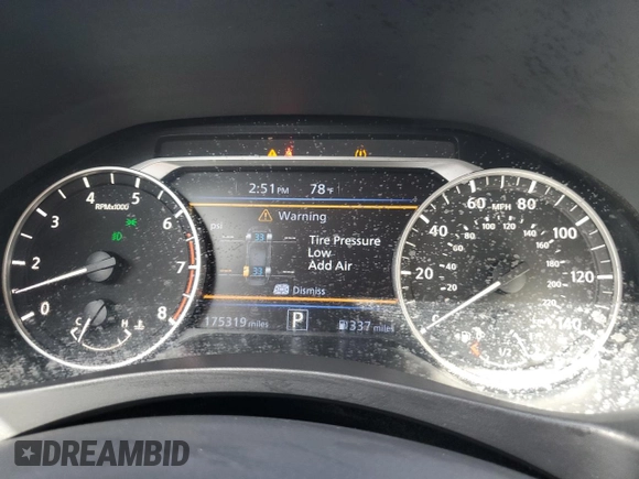 2020 Nissan Altima 2.5 SV with VIN 1N4BL4DV6LC199187, listed as a Copart auction lot 47991005 with 175,319 mi miles and Salvage Title. Bid and sale history available at carsss.com. Image 9.