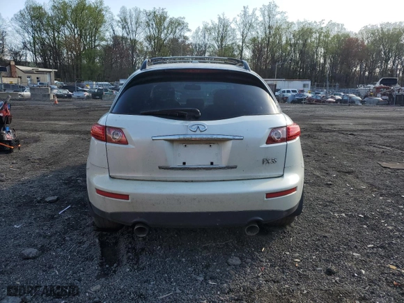 2008 Infiniti FX35 with VIN JNRAS08W98X208503, listed as a Copart auction lot 51810335 with 0 mi miles and Salvage Title. Bid and sale history available at carsss.com. Image 6.
