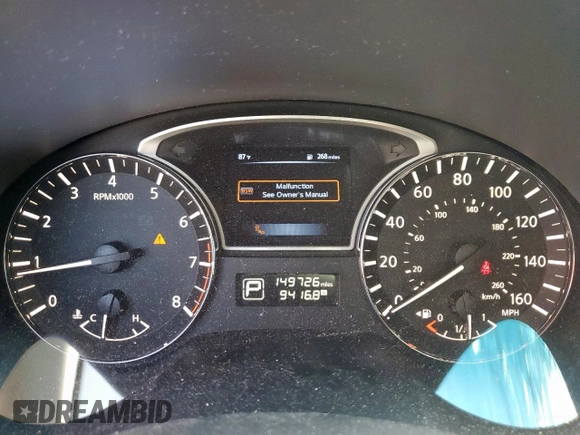 2015 Nissan Altima SL z VIN 1N4AL3AP4FN861112, wystawiony jako Copart lot #59780785 z przebiegiem 149 726 mil mil oraz Szkoda całkowita • Salvage title. Historia ofert i sprzedaży dostępna na DreamBid. Obrazek 9.