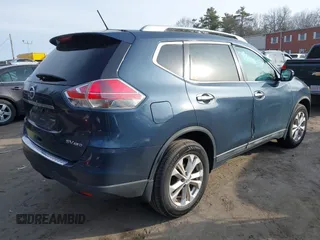 2015 Nissan Rogue S with VIN 5N1AT2MV9FC917132, listed as a IAAI auction lot 41768468 with 110,797 mi miles. Bid and sale history available at carsss.com. Image 4.