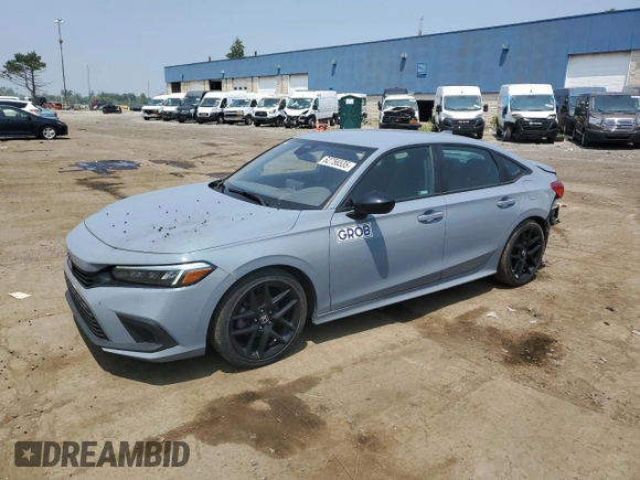 2023 Honda Civic Sport with VIN 2HGFE2F51PH510620, listed as a Copart auction lot 62756535 with 59,625 mi miles and Salvage title. Bid and sale history available at DreamBid. Image 1.