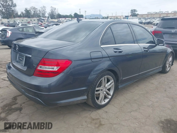 2013 Mercedes-Benz C 250 Sport with VIN WDDGF4HBXDR267535, listed as a IAAI auction lot 42036663 with 96,604 mi miles and . Bid and sale history available at carsss.com. Image 4.