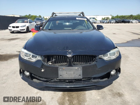 2014 BMW 4 Series 428i xDrive z VIN WBA3N9C5XEF720255, wystawiony jako Copart lot #57125265 z przebiegiem 139 045 mil mil oraz Czysty tytuł • Clean title. Historia ofert i sprzedaży dostępna na DreamBid. Obrazek 5.