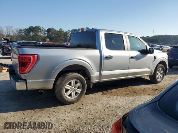 2023 Ford F-150 XL with VIN 1FTEW1C84PKD44022, listed as a Copart auction lot 48854095 with 56,526 mi miles and Clean title. Bid and sale history available at DreamBid. Image 3.