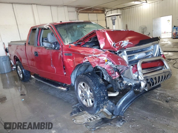 2007 Ford F-150 XLT with VIN 1FTPX14V47NA41654, listed as a Copart auction lot 48011725 with 174,037 mi miles and Salvage Title. Bid and sale history available at carsss.com. Image 4.