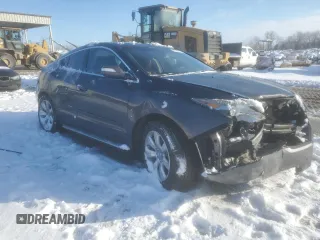 2010 Acura ZDX Tech Pkg with VIN 2HNYB1H46AH502948, listed as a Copart auction lot 87091734 with 107,962 mi miles and Salvage Title. Bid and sale history available at carsss.com. Image 4.