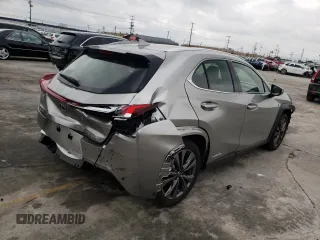 2021 Lexus UX with VIN JTHE9JBH2M2051660, listed as a Copart auction lot 44171883 with 13,471 mi miles. Bid and sale history available at carsss.com. Image 3.