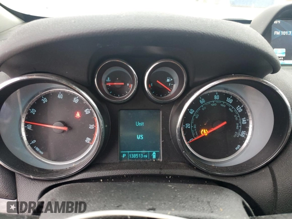 2015 Buick Encore with VIN KL4CJASB8FB153571, listed as a Copart auction lot 43861245 with 138,513 mi miles and Salvage Title. Bid and sale history available at carsss.com. Image 9.