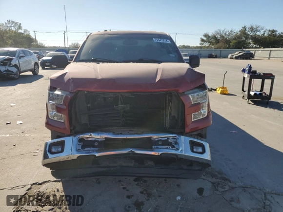 2016 Ford F-150 XL with VIN 1FTEX1CF9GKF10465, listed as a Copart auction lot 76547214 with Not Provided miles and Salvage Title. Bid and sale history available at carsss.com. Image 5.