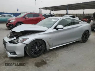 2018 Infiniti Q60 Sport with VIN JN1EV7EK1JM341656, listed as a Copart auction lot 48208455 with 77,672 mi miles and Salvage title. Bid and sale history available at DreamBid. Image 1.