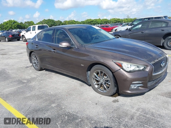 2017 Infiniti Q50 3.0t Premium with VIN JN1EV7AP5HM740257, listed as a IAAI auction lot 41521837 with 78,763 mi miles. Bid and sale history available at carsss.com. Image 1.