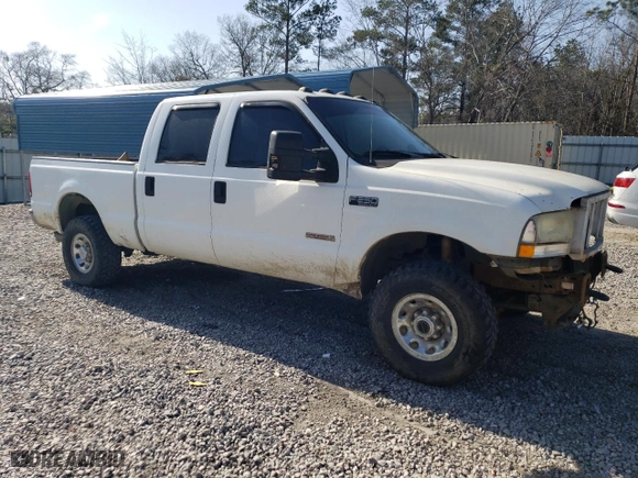 2004 Ford Super Duty F-250 XL with VIN 1FTNW21P44ED30647, listed as a Copart auction lot 48167095 with 294,981 mi miles and Salvage Title. Bid and sale history available at carsss.com. Image 4.