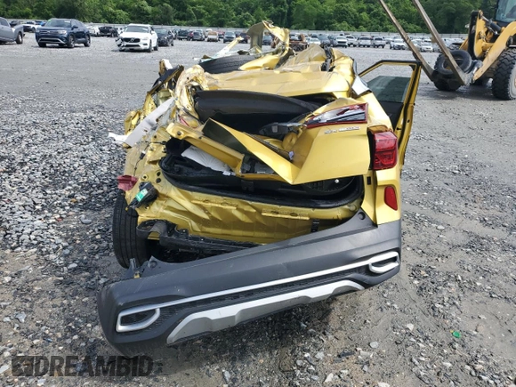 2021 Kia Seltos SX with VIN KNDETCA2XM7150841, listed as a Copart auction lot 56700815 with Not provided miles and Non repairable. Bid and sale history available at DreamBid. Image 6.