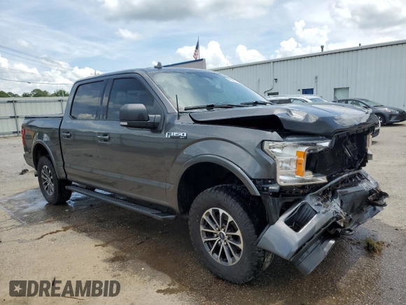 2018 Ford F-150 XL with VIN 1FTEW1EG7JFC40015, listed as a Copart auction lot 60659755 with 194,645 mi miles and Salvage title. Bid and sale history available at DreamBid. Image 4.
