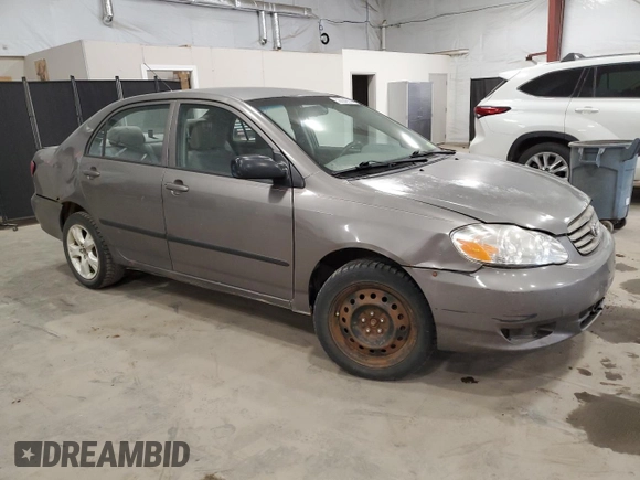 2004 Toyota Corolla CE with VIN 1NXBR32EX4Z225593, listed as a Copart auction lot 52224335 with Not Provided miles and Clean Title. Bid and sale history available at DreamBid. Image 4.