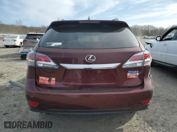 2014 Lexus RX 350 with VIN 2T2BK1BA9EC250702, listed as a Copart auction lot 53681095 with 182,910 mi miles and Clean Title. Bid and sale history available at DreamBid. Image 6.