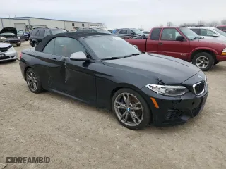2015 BMW 2 Series M235i with VIN WBA1M1C5XFV393133, listed as a Copart auction lot 43073145 with 96,831 mi miles and Salvage Title. Bid and sale history available at carsss.com. Image 4.