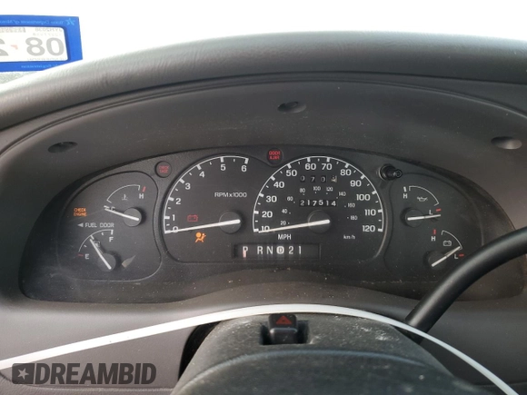 2003 Ford Ranger XL Fleet with VIN 1FTYR10E43PA46677, listed as a Copart auction lot 84056844 with 217,514 mi miles and Clean Title. Bid and sale history available at carsss.com. Image 9.