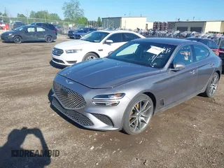 2023 Genesis G70 2.0T z VIN KMTG34TA3PU131624, wystawiony jako IAAI lot #42286678 z przebiegiem 35 010 mil mil oraz . Historia ofert i sprzedaży dostępna na DreamBid. Obrazek 2.