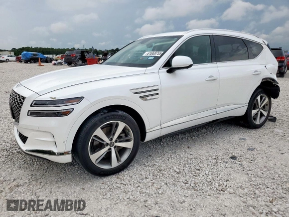 2021 Genesis GV80 with VIN KMUHBDSB2MU038652, listed as a Copart auction lot 61668755 with Not provided miles and Salvage title. Bid and sale history available at DreamBid. Image 1.