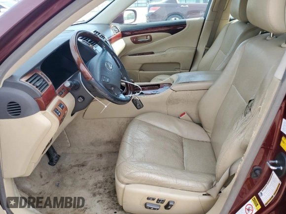 2008 Lexus LS 460 with VIN JTHBL46F285079509, listed as a Copart auction lot 52600035 with 208,811 mi miles and Clean Title. Bid and sale history available at carsss.com. Image 7.