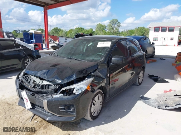 2022 Mitsubishi Mirage ES with VIN ML32AUHJ4NH004879, listed as a IAAI auction lot 41569299 with 50311 miles. Bid and sale history available at carsss.com. Image 17.