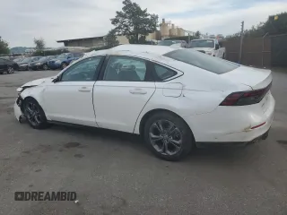 2024 Honda Accord EX-L с VIN 1HGCY2F6XRA035280, выставлен на аукционе Copart как лот 47225595 с пробегом 12 568 миль миль и Списание • Salvage title. История ставок и продаж доступна на DreamBid. Изображение 2.