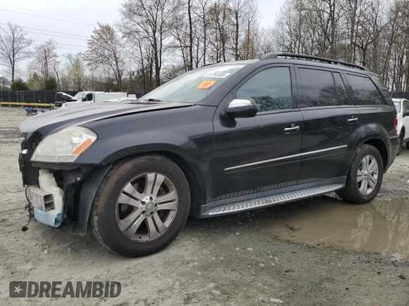 2009 Mercedes-Benz GL 450 with VIN 4JGBF71E49A492626, listed as a Copart auction lot 51293385 with 216,690 mi miles and Salvage Title. Bid and sale history available at DreamBid. Image 1.