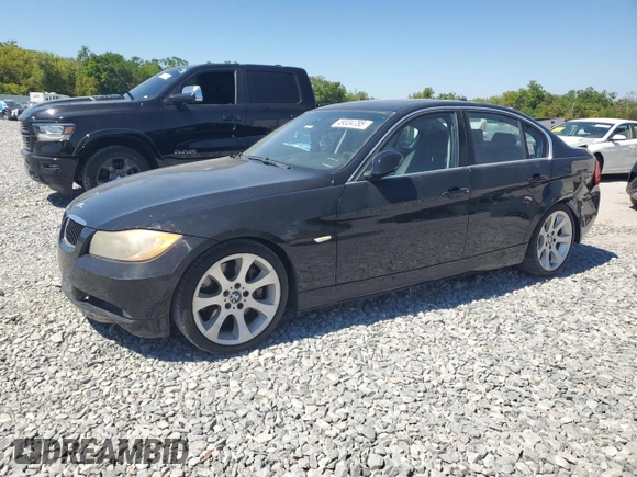 2007 BMW 3 Series 335i with VIN WBAVB73577VF54424, listed as a Copart auction lot 49334785 with 149,595 mi miles and Salvage title. Bid and sale history available at DreamBid. Image 1.