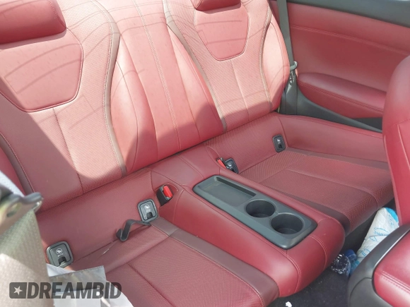 2018 Infiniti Q60 Red Sport 400 with VIN JN1FV7EL9JM630801, listed as a IAAI auction lot 42213699 with 76,759 mi miles and . Bid and sale history available at DreamBid. Image 8.