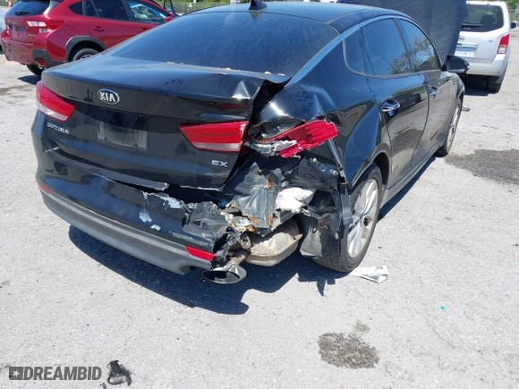 2017 Kia Optima EX with VIN 5XXGU4L35HG142807, listed as a IAAI auction lot 41856251 with 104,634 mi miles. Bid and sale history available at carsss.com. Image 17.
