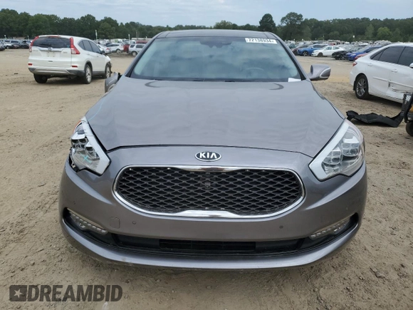 2015 Kia K900 Luxury with VIN KNALW4D42F6020253, listed as a Copart auction lot 72138934 with 112,947 mi miles and Salvage Title. Bid and sale history available at carsss.com. Image 5.