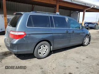 2006 Honda Odyssey EX-L with VIN 5FNRL38706B030501, listed as a Copart auction lot 53096515 with 197,215 mi miles and Salvage Title. Bid and sale history available at carsss.com. Image 3.