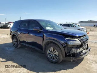 2022 Nissan Pathfinder S with VIN 5N1DR3ACXNC256066, listed as a Copart auction lot 45405115 with 28,851 mi miles and Salvage title. Bid and sale history available at DreamBid. Image 4.