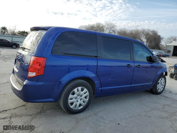 2019 Dodge Grand Caravan SE with VIN 2C4RDGBG7KR501992, listed as a Copart auction lot 45899965 with 0 mi miles and Salvage Title. Bid and sale history available at carsss.com. Image 3.