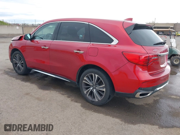 2019 Acura MDX w/Technology Pkg with VIN 5J8YD4H53KL012273, listed as a IAAI auction lot 41784034 with 96,239 mi miles. Bid and sale history available at carsss.com. Image 3.