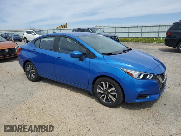 2021 Nissan Versa SV with VIN 3N1CN8EV6ML903492, listed as a Copart auction lot 54789025 with 42,516 mi miles and Salvage Title. Bid and sale history available at carsss.com. Image 4.