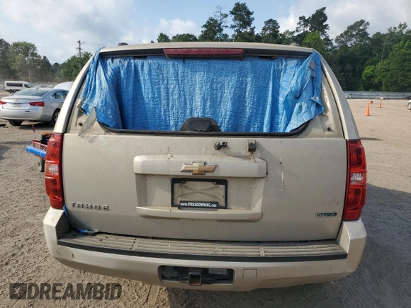 2010 Chevrolet Tahoe LS with VIN 1GNUCAE07AR171632, listed as a Copart auction lot 57562445 with Not provided miles and Clean title. Bid and sale history available at DreamBid. Image 8.