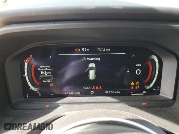 2021 Nissan Rogue Platinum with VIN JN8AT3DDXMW310514, listed as a Copart auction lot 69045054 with 73,225 mi miles and Salvage Title. Bid and sale history available at DreamBid. Image 9.