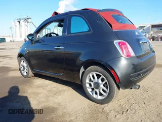 2012 FIAT 500 Pop with VIN 3C3CFFDRXCT280559, listed as a IAAI auction lot 42078063 with 60,922 mi miles. Bid and sale history available at carsss.com. Image 3.